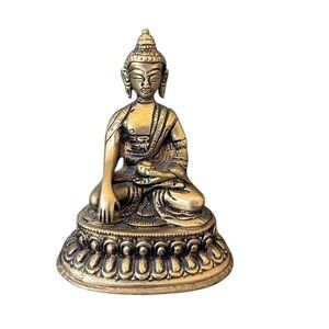 Brass‎ Sitting Buddha / Shiva Statuette